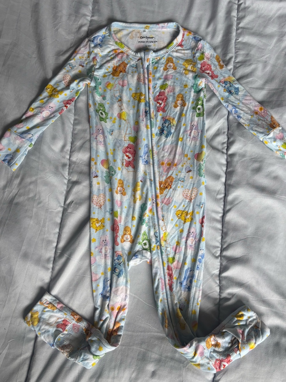 Posh peanut Care Bears 12-18 romper
